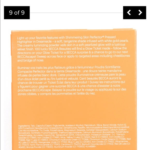 ✨ Becca Shimmering Skin Perfector Pressed Highlighter - Dreamsicle - Picture 9 of 15